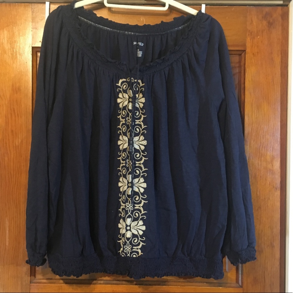 👛 Long Sleeved St. John's Bay Blouse 1x